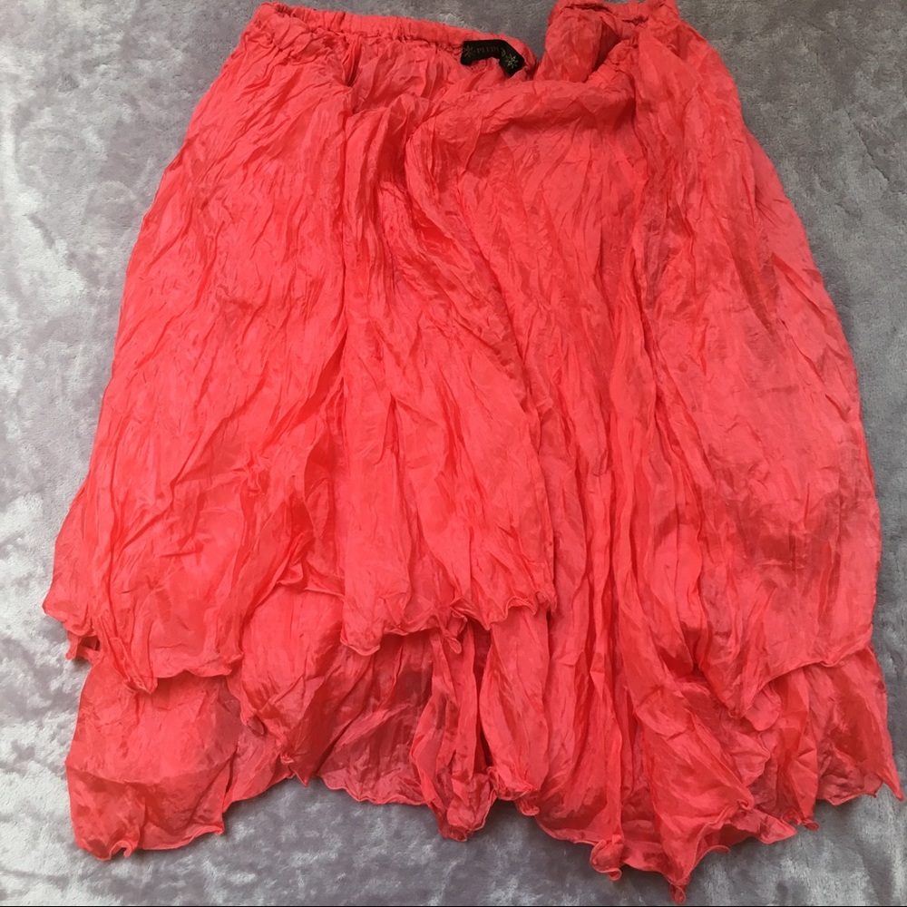 Plein Sud Italy Airy Skirt Scarlet Red